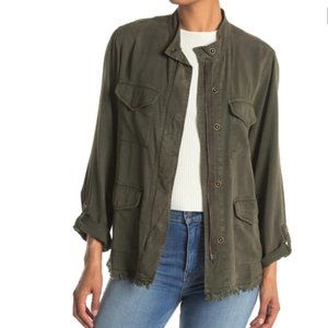 Sanctuary Fray Hem Utility Jacket Medium